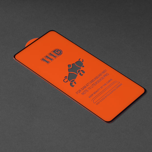 Techsuit Displayschutzfolie für Samsung Galaxy A72 A725 / A72 5G A726, gehärtetes Glas, Full Glue, 111D, Schwarz