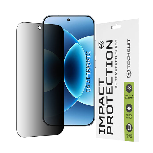 Schutzfolie Techsuit für Xiaomi 17, gehärtetes Glas, Full Glue, 111D