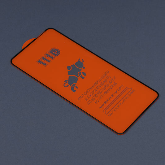 Techsuit Displayschutzfolie für Xiaomi Redmi 10 2022 / 10 (2021), gehärtetes Glas, Full Glue, 111D, Schwarz