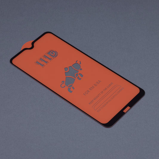 Techsuit Displayschutzfolie für Xiaomi Redmi 8A / 8, gehärtetes Glas, Full Glue, 111D, Schwarz