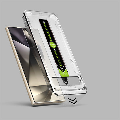 Techsuit TitanGlass CrystalHD Displayschutzfolie für Samsung Galaxy S24 Ultra S928, Sicherheitsglas, Vollflächig verklebt