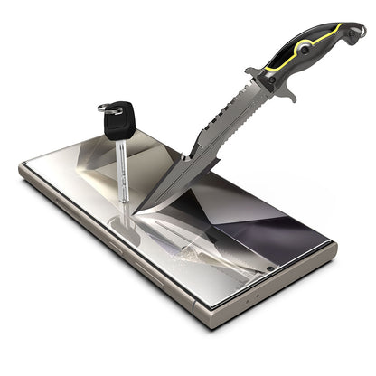 Techsuit TitanGlass CrystalHD Displayschutzfolie für Samsung Galaxy S24 Ultra S928, Sicherheitsglas, Vollflächig verklebt