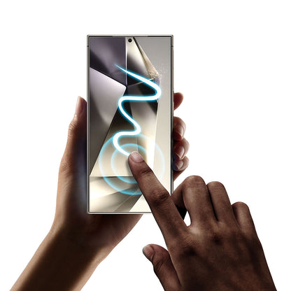 Techsuit TitanGlass CrystalHD Displayschutzfolie für Samsung Galaxy S24 Ultra S928, Sicherheitsglas, Vollflächig verklebt