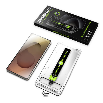 Techsuit TitanGlass CrystalHD Displayschutzfolie für Samsung Galaxy S25 S931 / S24 S921, Sicherheitsglas, Vollflächig verklebt