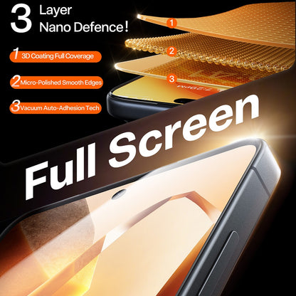 Schutzfolie Torras GlassGo Install Master für Samsung Galaxy S26 Plus S947, gehärtetes Glas, vollflächiger Kleber, transparent