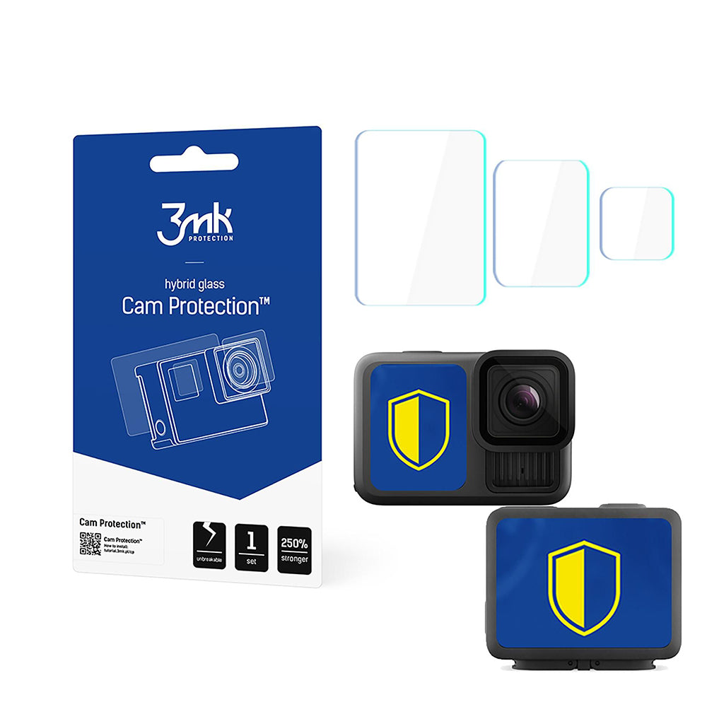 Schutzfolie für Bildschirm und Linse 3MK Cam Protection für GoPro Hero 13, Flexibles Glas