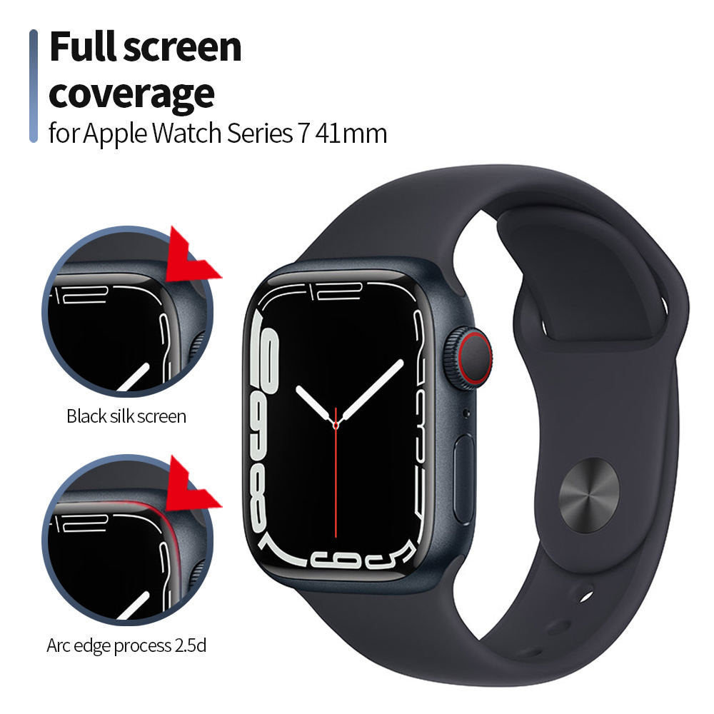 Blueo High Molecule Protective Film for Apple Watch 40mm Series, Tempered Glass, Black