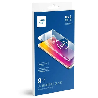 Blue Star Displayschutzfolie für Samsung Galaxy S9 G960, sicheres Glas, UV-Kleber