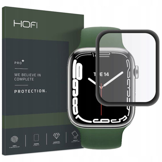 HOFI PRO+ Schutzfolie für Apple Watch 45mm Serie, Kunststoff, Schwarz HOFI161BLK