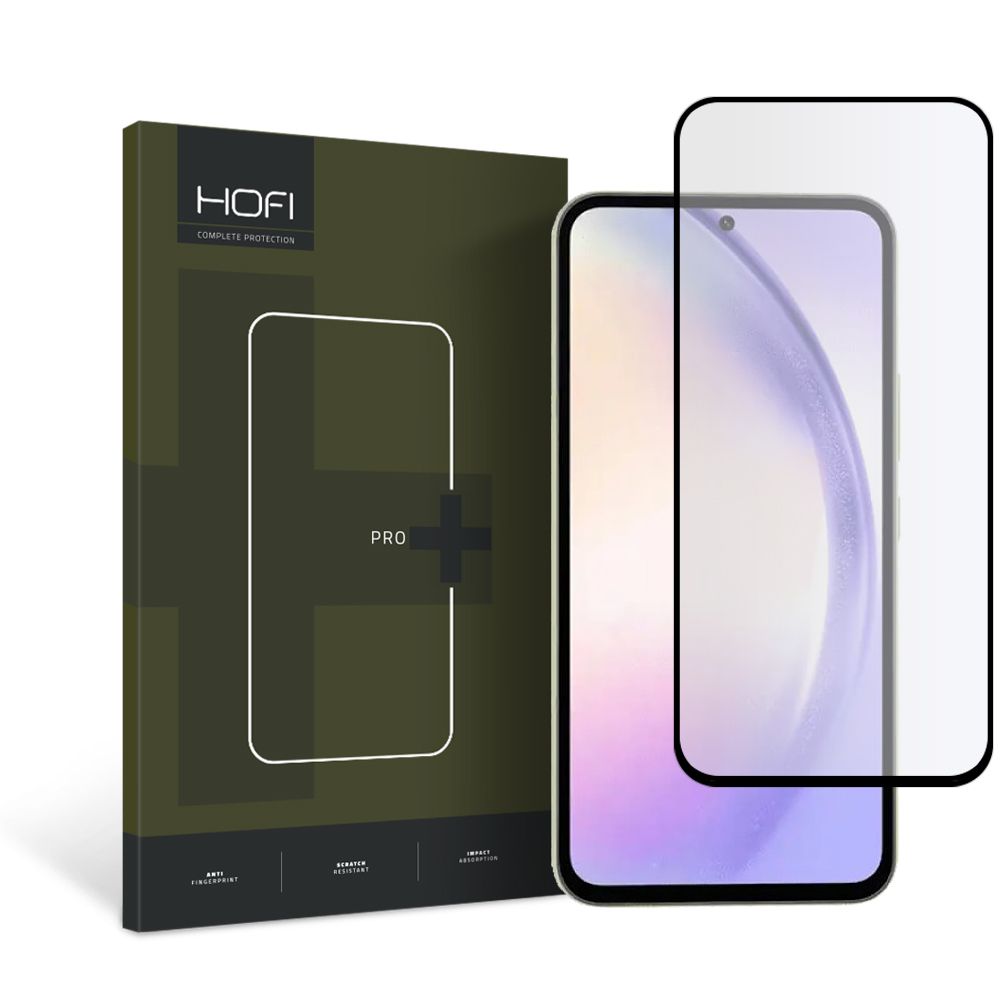 HOFI PRO+ Displayschutzfolie für Samsung Galaxy A54 A546, sicheres Glas, Vollkleber, Schwarz