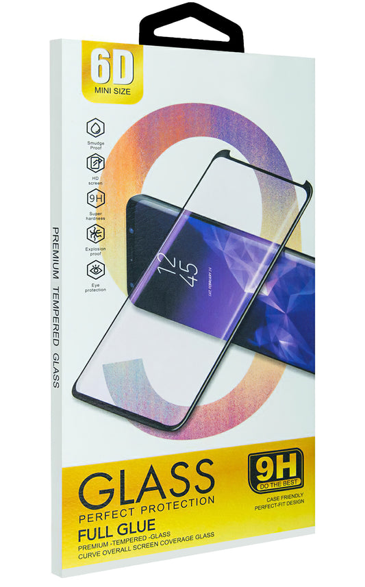 OEM-Displayschutzfolie für Huawei Mate 30 Lite, sicheres Glas, Vollkleber, 6D, Schwarz