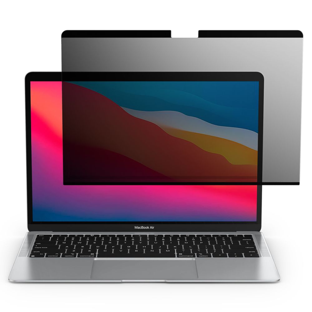 Spigen Safe View Magnetic Datenschutzfolie für Apple MacBook Air M3 13 Zoll (2024) / (2022), Kunststoff AFL06253