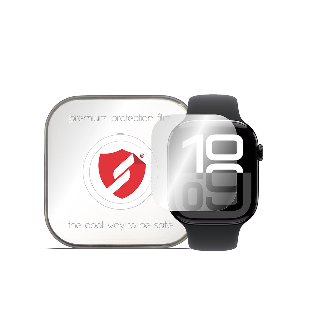 Smart Protection Premium Classic Protective Film for Apple Watch 10 46mm Series, Set of 4 pieces, Plastic