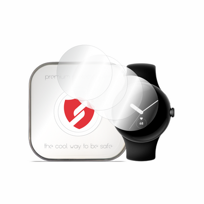 Smart Protection Premium Classic Screen Protector Film for Google Pixel Watch 2 / Watch, Set of 4 pieces, Plastic
