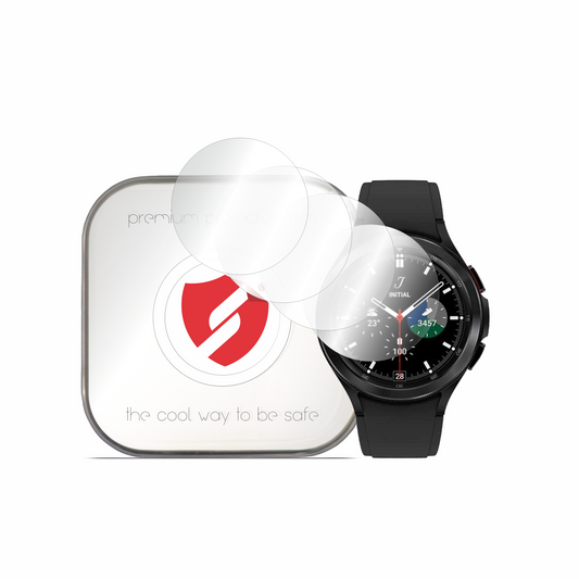 Smart Protection Premium Classic Schutzfolie für Samsung Galaxy Watch4 Classic 46mm, 4er-Set, Kunststoff