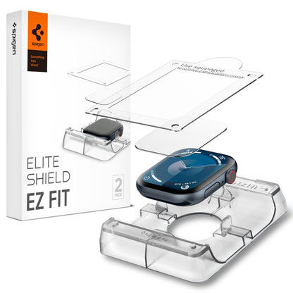 Schutzfolie Spigen Elite Shield EZ FIT für Apple Watch 42mm-Serie, 2er-Set, Kunststoff AFL08580