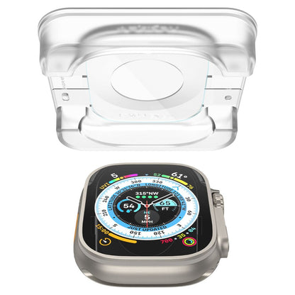 Spigen GlastR EZ FIT Protective Film for Apple Watch Ultra Series, Set of 2 pieces, Tempered Glass AGL05556