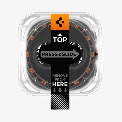Spigen GlastR EZ FIT Schutzfolie für Samsung Galaxy Watch Ultra2, gehärtetes Glas, 2er-Set AGL11758