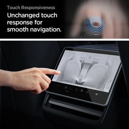 Spigen GlastR Slim Anti-Glare Schutzfolie für Navigation Tesla Y (2026 / 2025) / 3 (2026 / 2025 / 2024), Gehärtetes Glas AGL07586