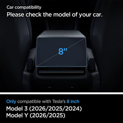 Spigen GlastR Slim Anti-Glare Schutzfolie für Navigation Tesla Y (2026 / 2025) / 3 (2026 / 2025 / 2024), Gehärtetes Glas AGL07586