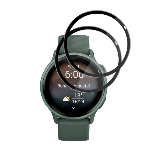 Schutzfolie Techsuit Nano Flex für Garmin vivoactive 6, Set 2 Stück, Kunststoff, Schwarz