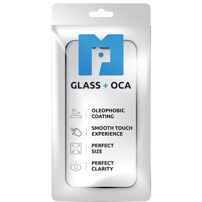 Displayglas + OCA MP kompatibel mit Apple iPhone 12 mini, Schwarz