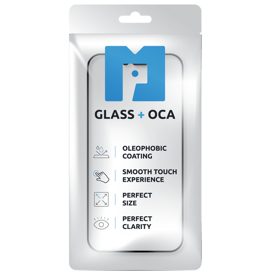 Displayglas + OCA MP kompatibel mit Apple iPhone XR, Schwarz