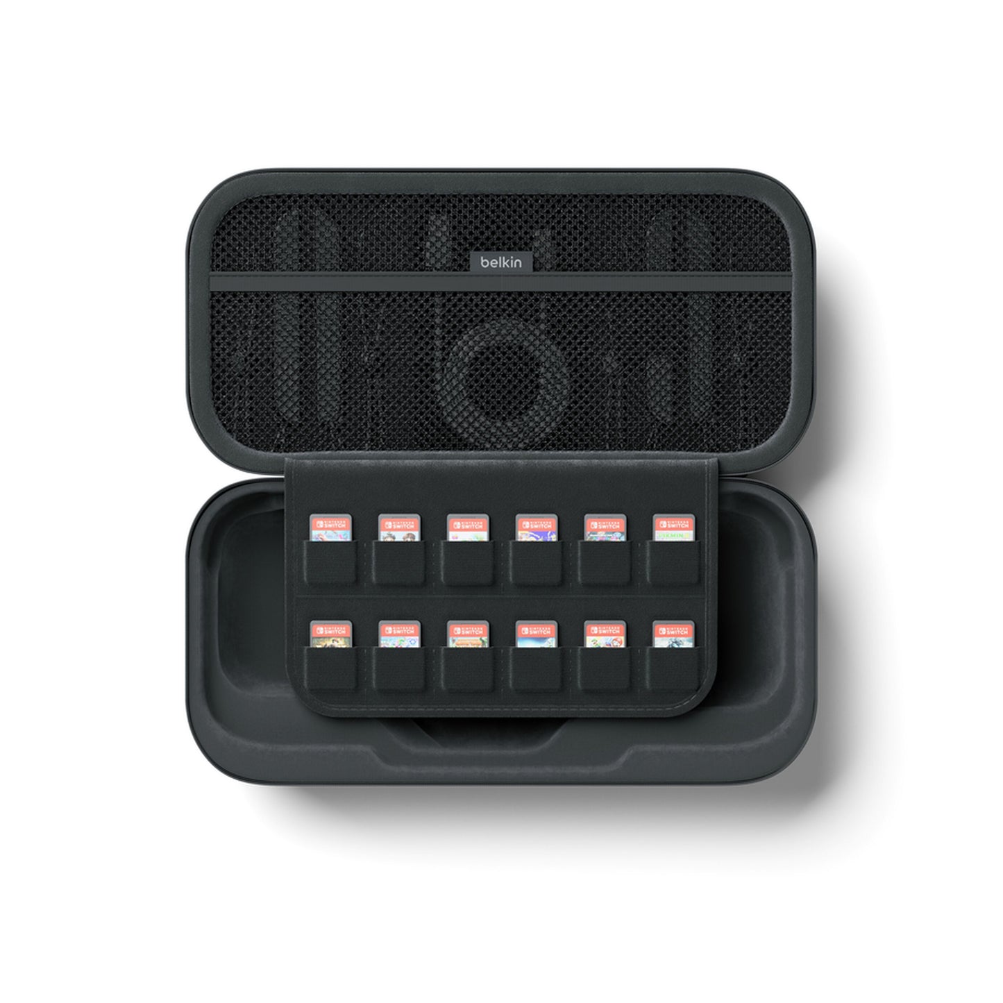Belkin Charging Schutztasche für Nintendo Switch 2 / Switch / Switch OLED Konsole, Grau ENA001hqCH-V2