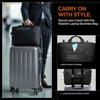 Spigen Klasden Tasche für 16-Zoll-Laptop, Schwarz