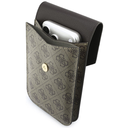 Universelle Handytasche, Guess, 4G Grained Classic Logo, Braun