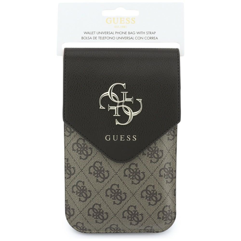 Universelle Handytasche, Guess, 4G Grained Classic Logo, Braun