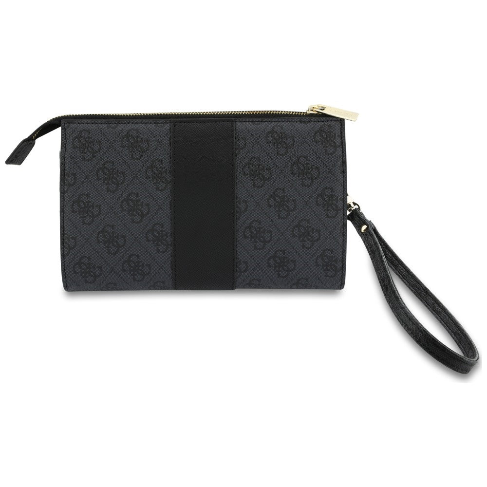 Universelle Handytasche, Guess, 4G Round Classic Logo Stripe, Schwarz