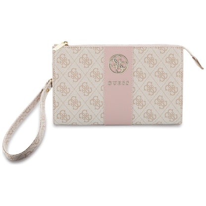 Universelle Handytasche, Guess, 4G Round Classic Logo Stripe, Rosa