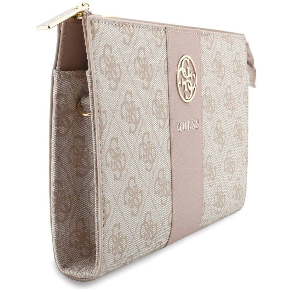 Universelle Handytasche, Guess, 4G Round Classic Logo Stripe, Rosa