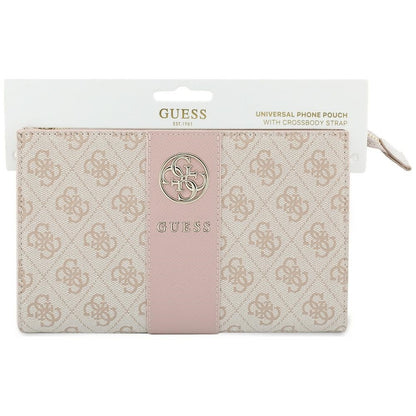 Universelle Handytasche, Guess, 4G Round Classic Logo Stripe, Rosa