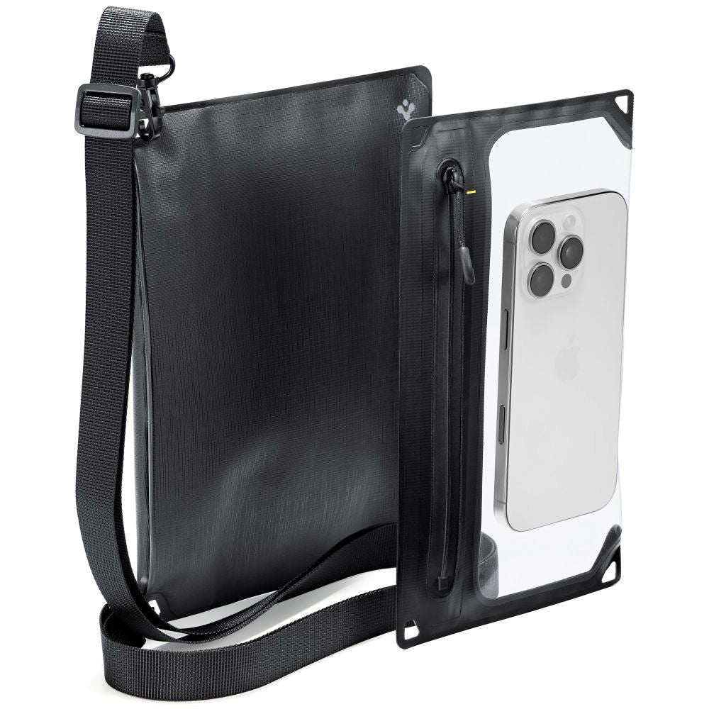 Universelle wasserdichte Tasche und Hülle Spigen Crossbag, Schwarz AMP09746