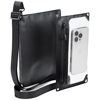 Universelle wasserdichte Tasche und Hülle Spigen Crossbag, Schwarz AMP09746