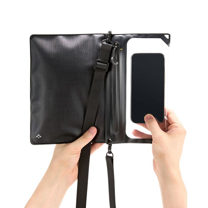 Universelle wasserdichte Tasche und Hülle Spigen Crossbag, Schwarz AMP09746