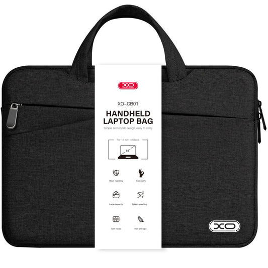 Tasche XO Design CB01 für 14 Zoll Laptop, Schwarz