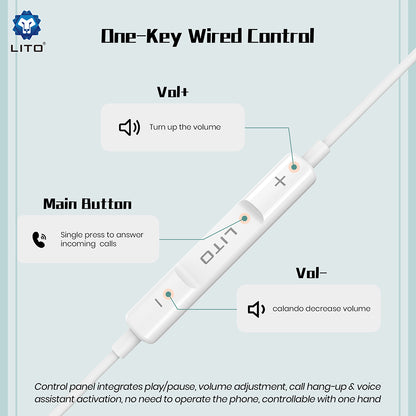 Handsfree 3.5m Lito LF01A, Weiß