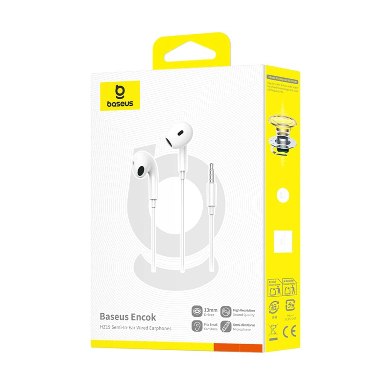 Handsfree 3.5mm Baseus Encok HZ19, Weiß A00182301213-00