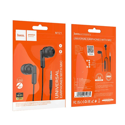 Handsfree 3,5 mm HOCO M121, Schwarz