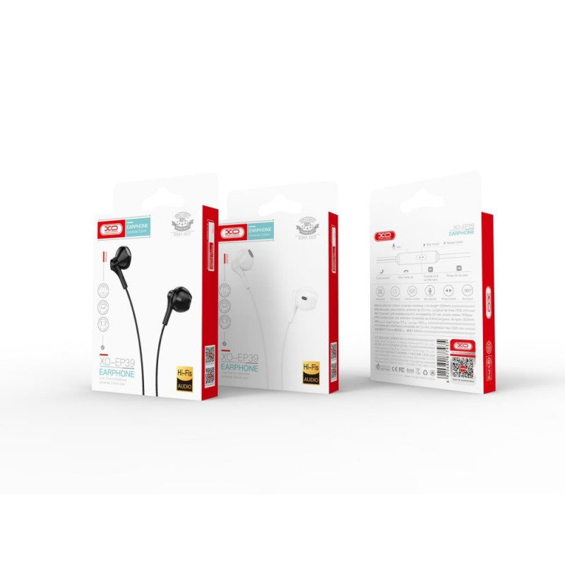 Handsfree 3,5 mm XO Design EP39, Schwarz