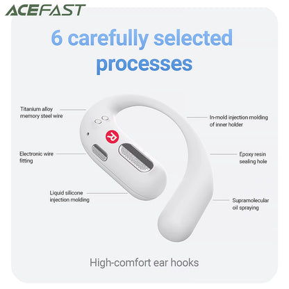 Handsfree Bluetooth Acefast FA002, TWS, Weiß