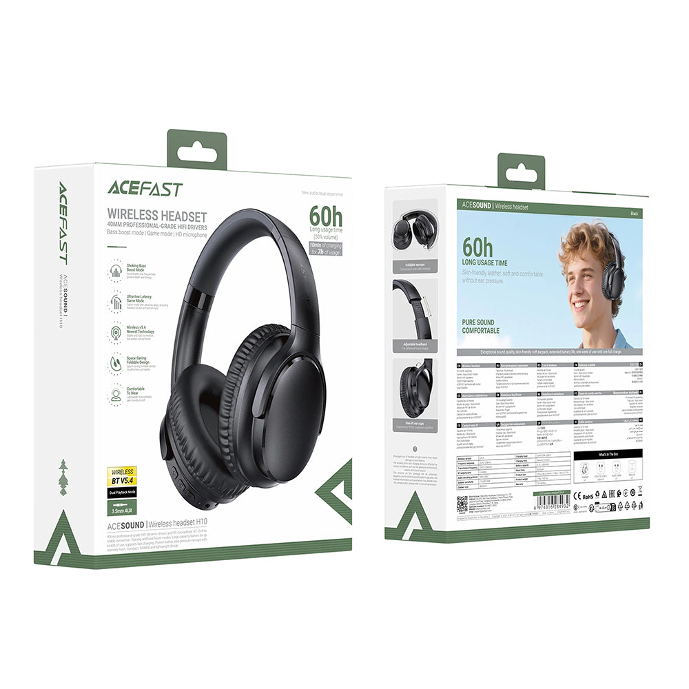 Bluetooth-Freisprecheinrichtung Acefast H10, A2DP, Schwarz