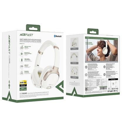 Freisprecheinrichtung Bluetooth Acefast H2, A2DP, ANC, Creme