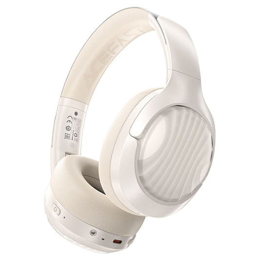 Handsfree Bluetooth Acefast H5, A2DP, ANC, Weiß