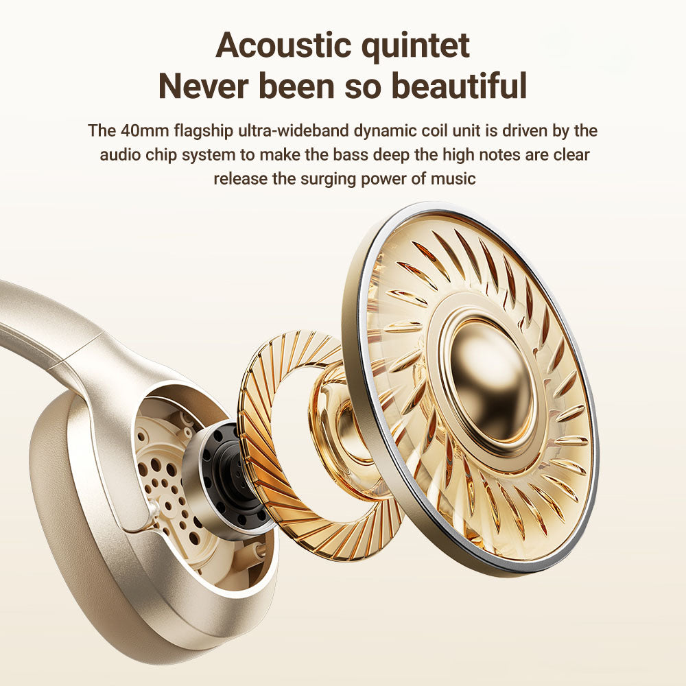 Handsfree Bluetooth Acefast H5, A2DP, ANC, Schwarz