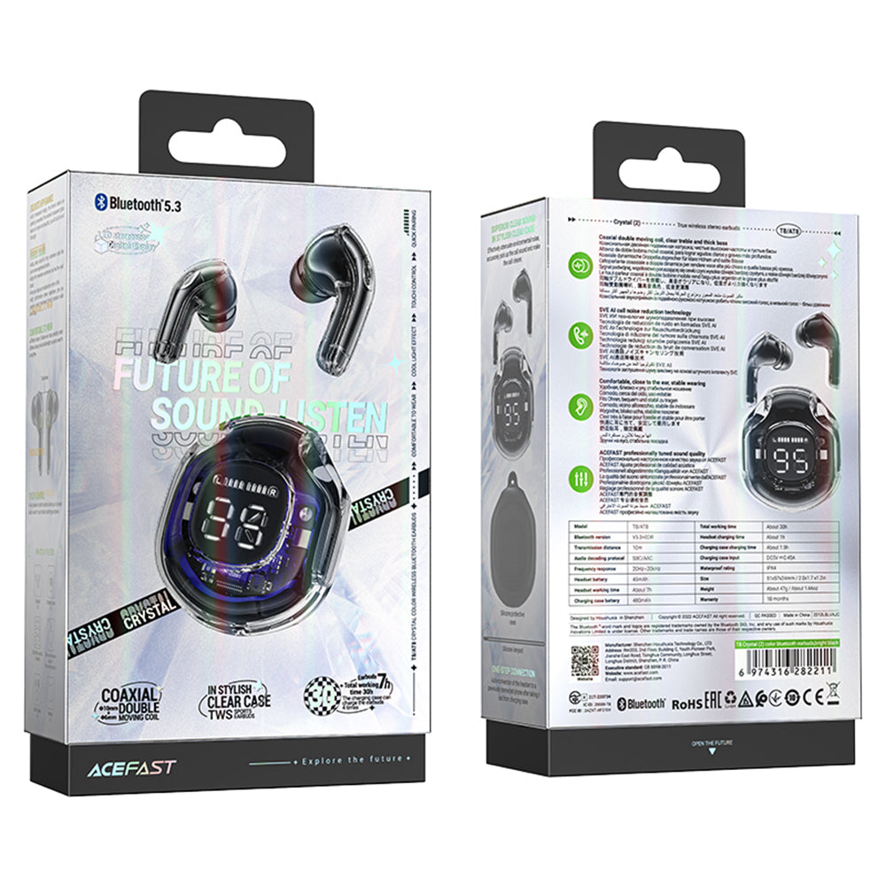 Acefast T8 Bluetooth Handsfree, TWS, Black