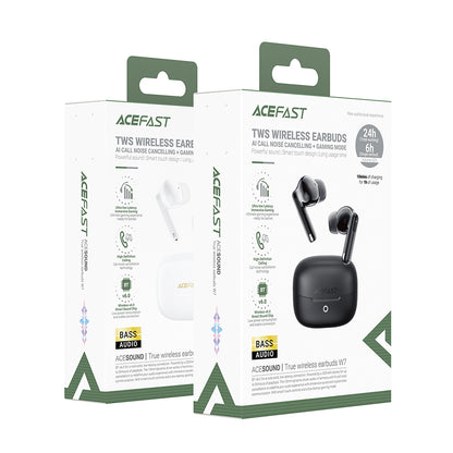 Handsfree Bluetooth Acefast W7, TWS, Schwarz
